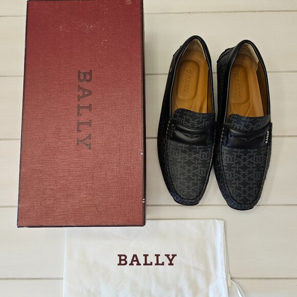 Bally Pavel Penny Driving Moccasins with B-Chain Monogram -- Size 10 US - Picture 5 of 12